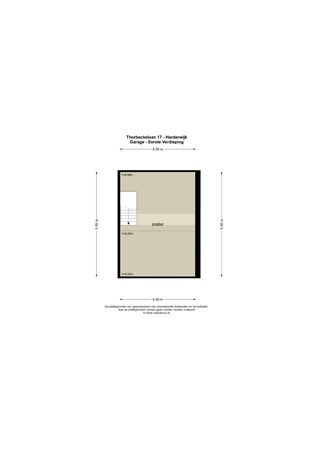 Floorplan - Thorbeckelaan 17, 3843 WL Harderwijk